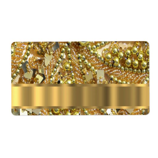 Elegant gold bling etiket (Voorkant)