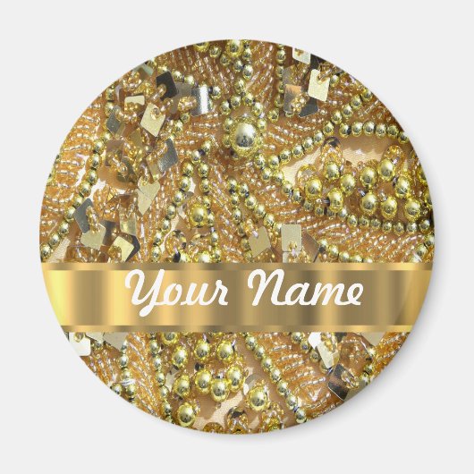 Elegant gold bling magneet (Voorkant)