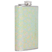 Elegant Gold Blue Abstract Floral Heupfles (Rechts)