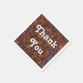 Elegant Gold Blue Bedankt. Servet (Hoek)