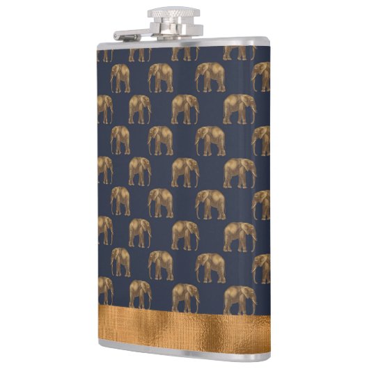 Elegant Gold Blue Elephant Chic  Cool Heupfles (Links)