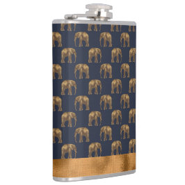 Elegant Gold Blue Elephant Chic  Cool Heupfles