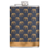 Elegant Gold Blue Elephant Chic  Cool Heupfles (Voorkant)