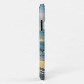 Elegant Gold Blue Landscape Art Case-Mate iPhone Case (Achterkant/rechts)