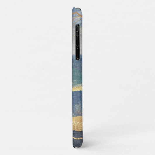Elegant Gold Blue Landscape Art Case-Mate iPhone Case (Achterkant/links)