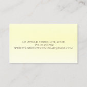 Elegant Gold Blue Lotus Visitekaartje (Achterkant)