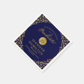 Elegant Gold Blue Nurse Doctor Afstuderen Servet (Hoek)