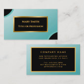 Elegant Gold Blue Sky Professional Visitekaartje (Voorkant / Achterkant)