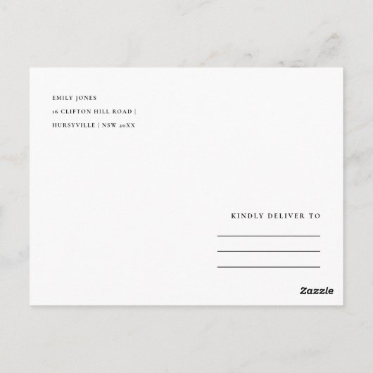 ELEGANT GOLD BLUE WATERVERF FLORAL DANK U BRIEFKAART (Achterkant)