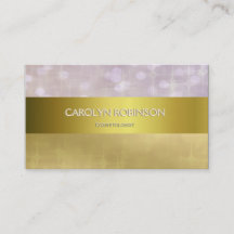 Elegant Gold Bokeh-lampjes met Gold Ribbon