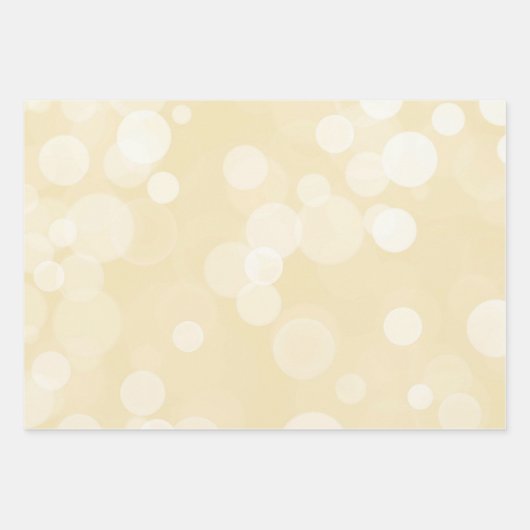 Elegant Gold Bokeh Pattern Wedding Inpakpapier Vel (Voorkant 3)