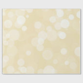 Elegant Gold Bokeh Pattern Wedding Wrapping Paper Cadeaupapier (Vlak)