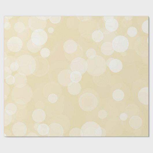 Elegant Gold Bokeh Pattern Wedding Wrapping Paper Cadeaupapier (Vlak)