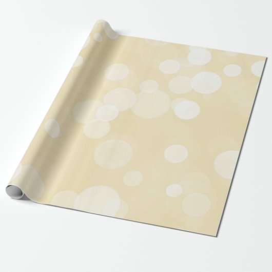 Elegant Gold Bokeh Pattern Wedding Wrapping Paper Cadeaupapier (Uitgerold)