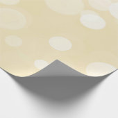 Elegant Gold Bokeh Pattern Wedding Wrapping Paper Cadeaupapier (Hoek)