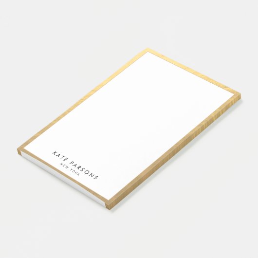 Elegant Gold Border-laptop Post-it® Notes (Schuin)