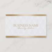 Elegant Gold Border Makeup Artist Visitekaartjes (Voorkant)