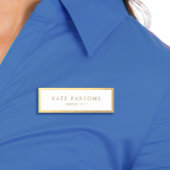 Elegant Gold Border Naamplaatje