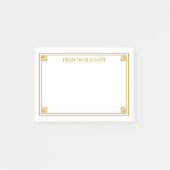 Elegant Gold Border Persoonlijke opmerkingen Post-it® Notes (Voorkant)