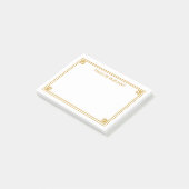 Elegant Gold Border Persoonlijke opmerkingen Post-it® Notes (Schuin)