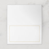 Elegant Gold Border Plaatskaartje (Buitenkant ongevouwen)