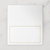 Elegant Gold Border Plaatskaartje (Buitenkant ongevouwen)