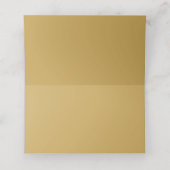 Elegant Gold Border Plaatskaartje (Binnenkant ongevouwen)