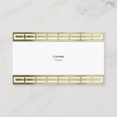 Elegant Gold Border Visitekaartje (Voorkant)