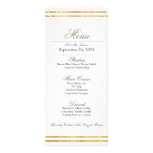 Elegant Gold Border Weduwmenu