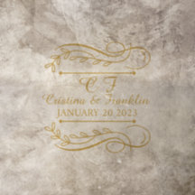 Elegant Gold botanical Flourish bruiloft