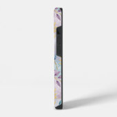 Elegant Gold Botanical Marble Mongram iPhone Hoesje (Linkerkant)