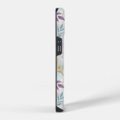 Elegant Gold Botanical Marble Mongram iPhone Hoesje (Rechterkant)