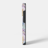 Elegant Gold Botanical Marble Mongram iPhone Hoesje (Linkerkant)