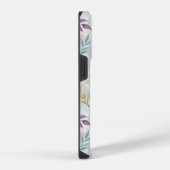 Elegant Gold Botanical Marble Mongram iPhone Hoesje (Rechterkant)