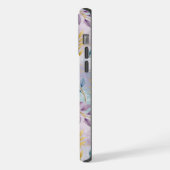 Elegant Gold Botanical Marble Mongram iPhone Hoesje (Linkerkant)