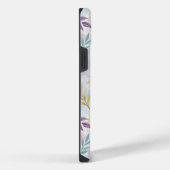 Elegant Gold Botanical Marble Mongram iPhone Hoesje (Rechterkant)