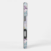 Elegant Gold Botanical Marble Mongram iPhone Hoesje (Rechterkant)
