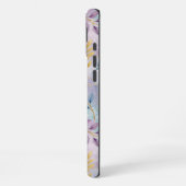 Elegant Gold Botanical Marble Mongram iPhone Hoesje (Linkerkant)
