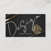 Elegant Gold Boutique Design Visitekaartje (Voorkant)