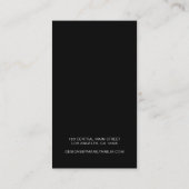 Elegant Gold Boutique Earring Display Kaart Visitekaartje (Achterkant)