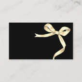 Elegant Gold Bow Book voor Baby Enclosure Kaart (Achterkant)