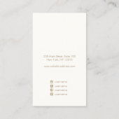 Elegant Gold Branch Black Earring Display Holger Visitekaartje (Achterkant)