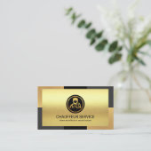 Elegant Gold Bronze Grey Layers die rijden Visitekaartje (Staand voorkant)