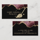 Elegant Gold Broom, schoonmaakmiddel Bourgogne Aga Visitekaartje (Voorkant / Achterkant)