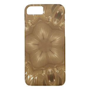 Elegant Gold Brown Kaleidoscoop Star Design Case-Mate iPhone Case