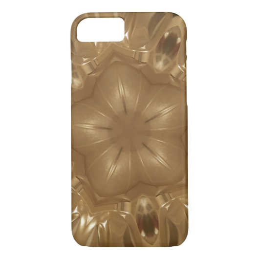 Elegant Gold Brown Kaleidoscoop Star Design Case-Mate iPhone Case (Achterkant)