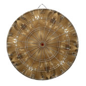 Elegant Gold Brown Kaleidoscoop Star Design Dartbord (Voorkant)