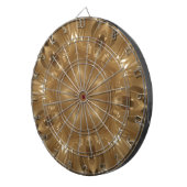 Elegant Gold Brown Kaleidoscoop Star Design Dartbord (Voorkant Rechts)