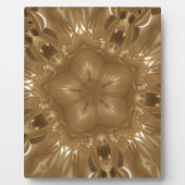 Elegant Gold Brown Kaleidoscoop Star Design Fotoplaat (Voorkant)