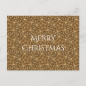 Elegant Gold Brown Kerstmis Kaleidoscoop Star Feestdagenkaart (Voorkant)